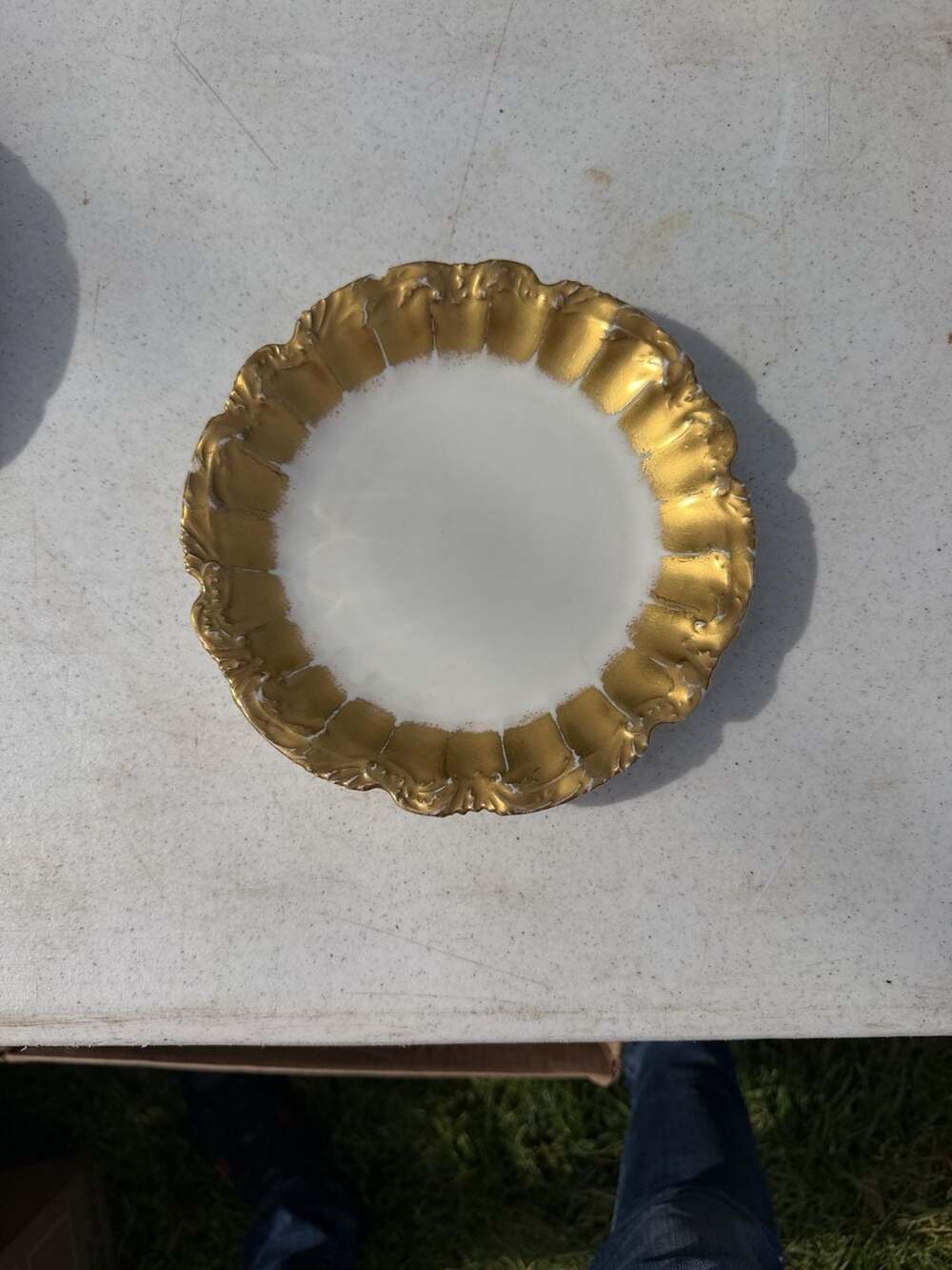 Antique LS and S Limoges Gold Snowflake Luncheon Plates - Set of 6 ...,
